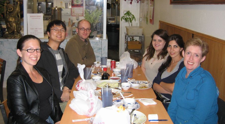 Our lab group at a Chinese restaurant