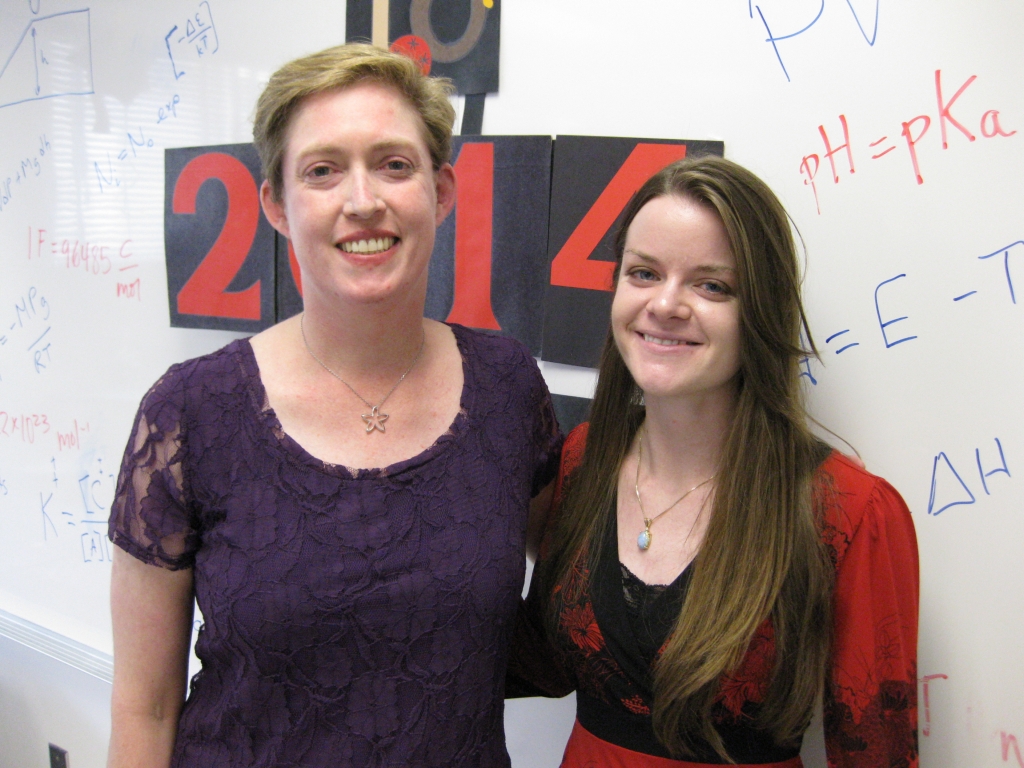 Karin poses with Lusine and Madelene before commencement